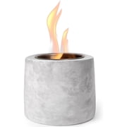 OGEDNAC Concrete Tabletop Fire Pit, Portable Mini Alcohol Fireplace for Indoor Outdoor Use