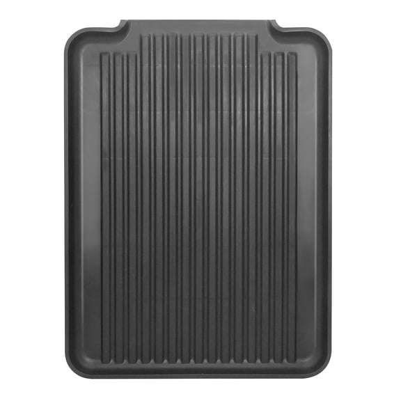 Open Box OGGI Dish Drain Board & Drying Rack Tray for Kitchen - Ideal Rigid Drainboard, Dish Drainer Tray, Dish Drain Boards for Kitchen Counter, 12.75 x 17.25" - Black