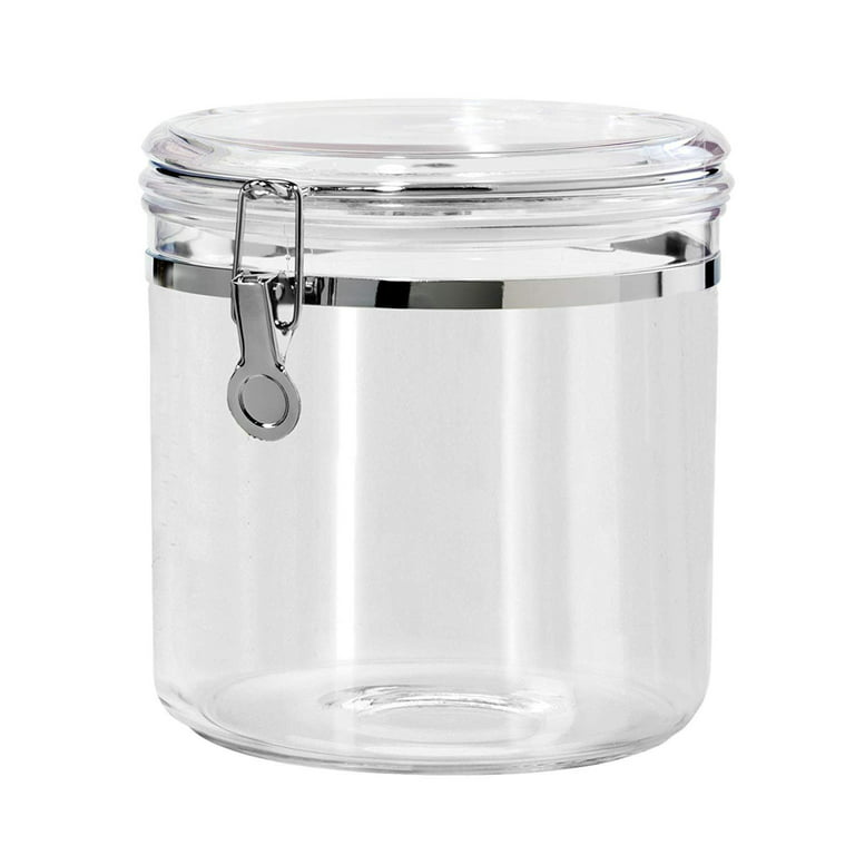 480ml/16oz Clear Cute Glass Storage Canister Holder with Airtight