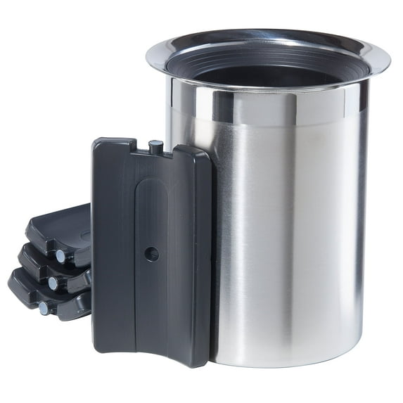 Oggi Stainless Steel Wine Cooler with Freezer Inserts