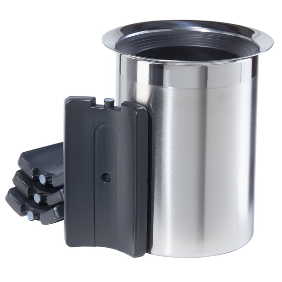 Oggi Stainless Steel Wine Cooler with Freezer Inserts
