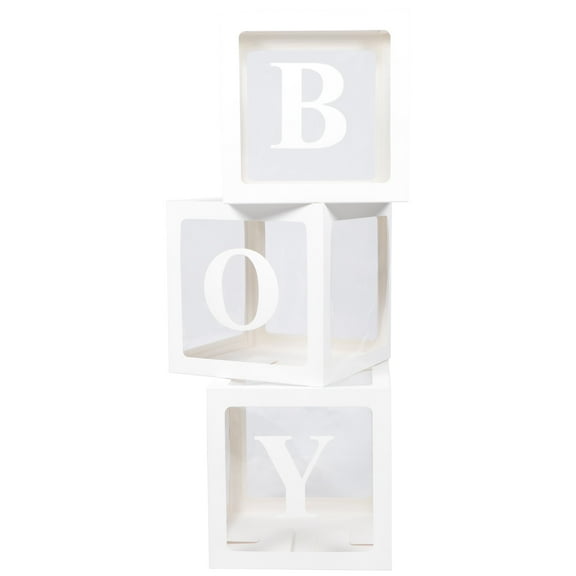 OGITUDE 1 Set Baby Shower Decoration Transparent Balloon Box Baby Birthday Party Favors