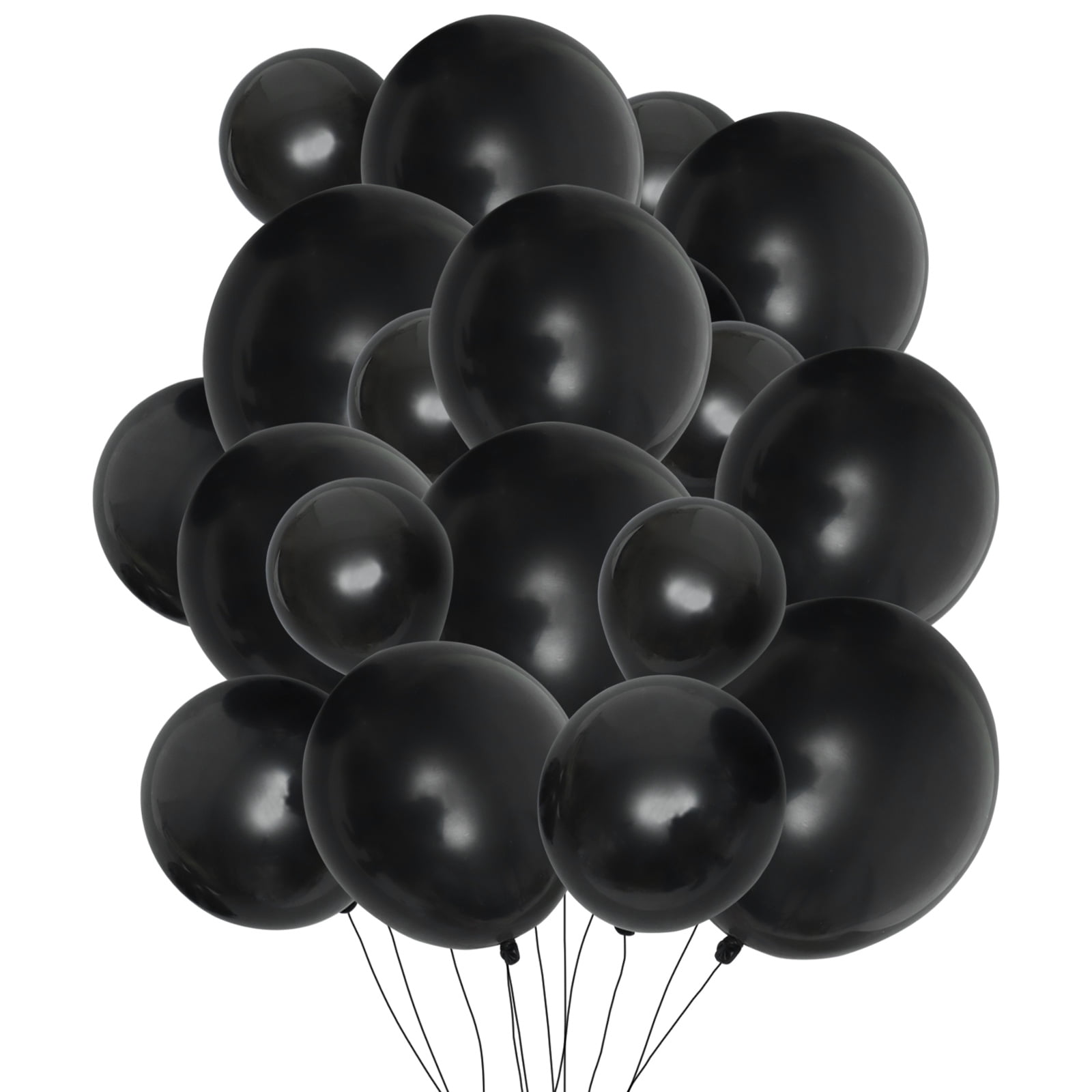 OGITUDE 1 Set Black Balloons Party Latex Balloon for Birthday Halloween ...