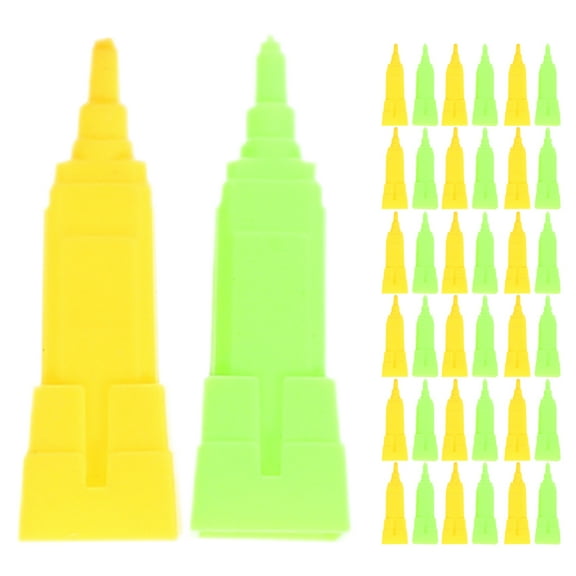 OGITUDE 40Pcs Board Game Plastic Building Pieces Rich Man Chess Replacement Pieces