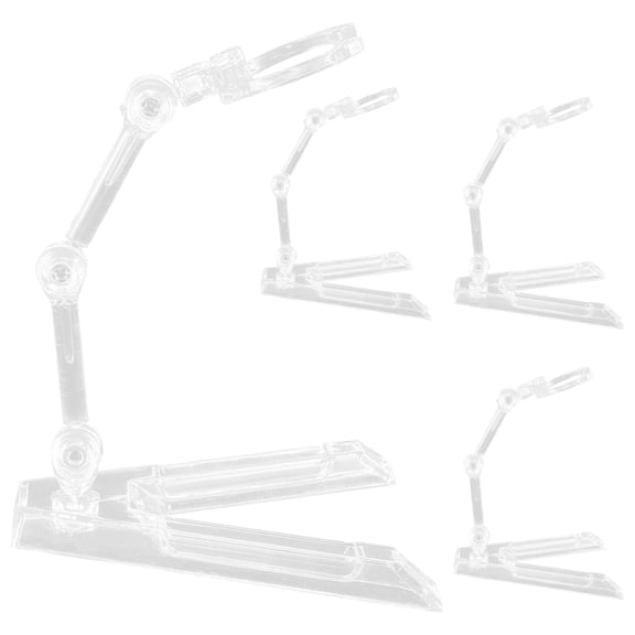 OGITUDE 4pcs Desktop Figure Holder Plastic Figure Stand Displaying Display Stand for Figure
