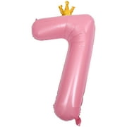 OGITUDE Birthday Party Number Balloon Interesting Party Layout Balloon 7 Number Aluminium Film Balloon