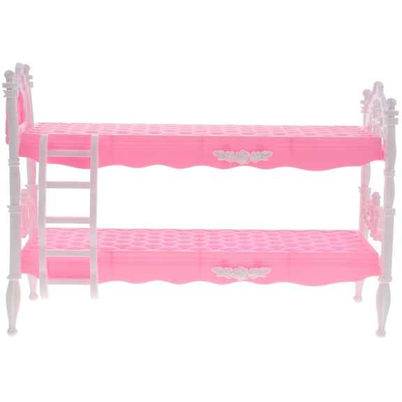 OGITUDE Doll House Doll Bed Dollhouse Bed Decoration Doll Furniture Model Accessory