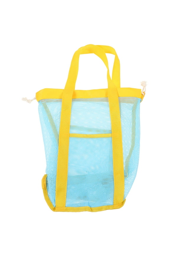 Mesh Drawstring Bag Beach Bag Kids Beach Toy Carrying Bag Small Beach Tote Bag With Drawstring