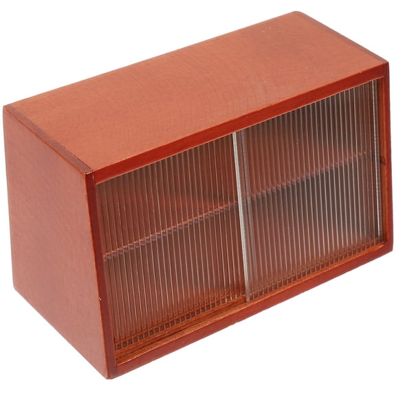 OGITUDE Miniature Cabinet Mini House Furniture Tiny Display Cabinet Tiny House Furniture Home Ornament