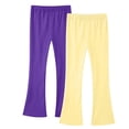 thumbnail image 1 of OGLCCG 2-Pack Girls Leggings Cotton High Waist Flare Leggings for Girls School Uniform Stretchy Tights Fall Clothes,Sizes 9, 1 of 2