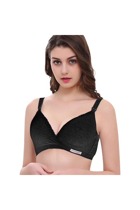 4 Pack Nursing Bras for Breastfeeding Wireless V Neck Maternity Women Pregnancy Seamless Ultra Comfort Sleep Bralette