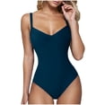 thumbnail image 1 of OGLCCG Backless Modest Tummy Control One Piece Swimsuit, (Women's), 1 of 6