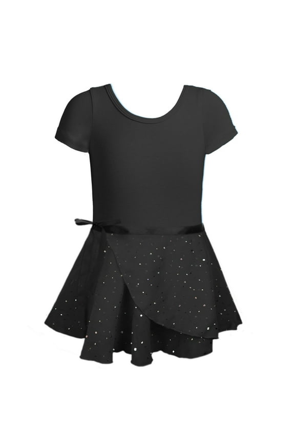 Ballet Leotards for Girls Soft Sleeve Cotton Dance Skirted Leotard Soft Comfortable Kids Ballet Tutu Dress Dancewear 2-13 Years