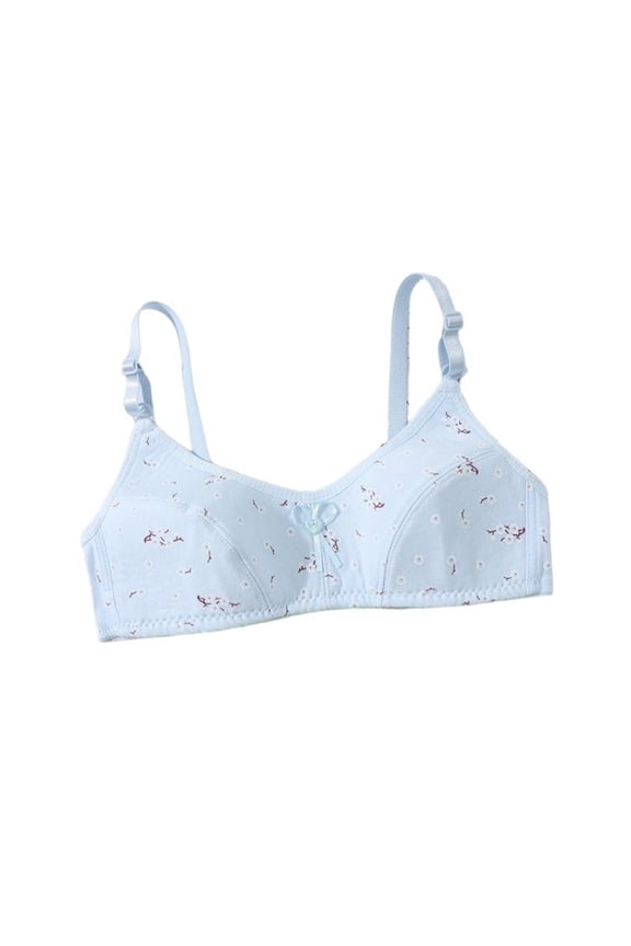 Big Girls Training Bras 12-16 Comfort Fit Seamless Padded Bras for Girl Teens with Adjustable Straps Cute Breathable Sport Cami Bras