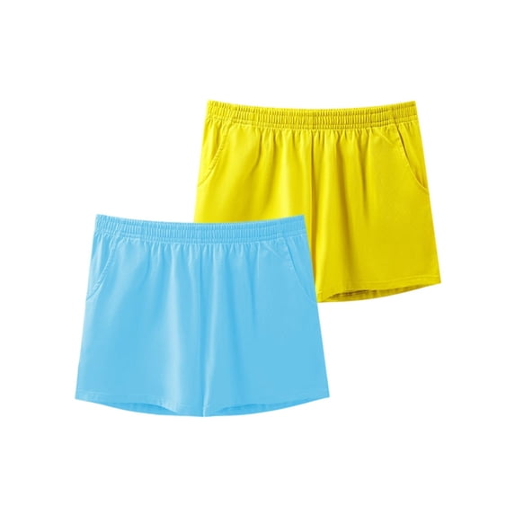 OGLCCG Boy Shorts Underwear for Women Cotton Panties Mid Waisted Boxer Briefs Breathable Underwear Multipack 2 Pack