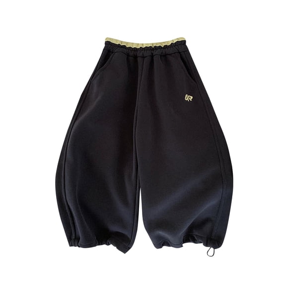 OGLCCG Boys Baggy Joggers Sweatpants with Pockets Elastic Waist Long Sports Pants for Workout Running Casaul Wide Leg Atheltic Trousers 1-14 Years