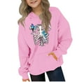 thumbnail image 1 of OGLCCG Boys Fleece Pullover Hoodies Skeleton Print Long Sleeve Hooded Sweatshirt with Pocket Casual Loose Fit Winter Sweater 4-14 Years, 1 of 3