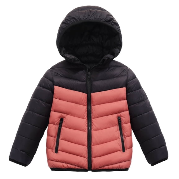 OGLCCG Boys Girls Lightweight Hooded Puffer Jacket Kids Teens Water-Resistant Winter Coat with Pockets Warm Comfy Outerwear 8-17 Years
