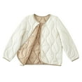 thumbnail image 1 of OGLCCG Boys Girls Quilted Puffer Jacket Long Sleeeve Button Down Winter Lightweight Down Coats Warm Cotton Padded Outerwear 4-15 Years, 1 of 4