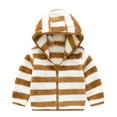 thumbnail image 1 of OGLCCG Boys Girls Soft Fleece Sherpa Hooded Jackets Fall Winter Lightweight Full Zip Teddy Coat Windbreaker Cozy Outerwear with Pockets 2-7Y, 1 of 5