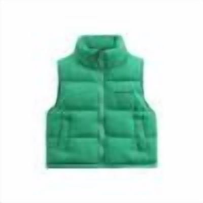 OGLCCG Boys Girls Warm Padded Vest Full Zip Stand Collar Thick Sleeveless Puffer Jackets Solid Color Winter Soft Comfy Down Vest Jacket 3-15 Years