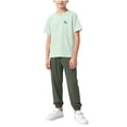 thumbnail image 1 of OGLCCG Boys Jogger Set Athletic 2 Piece Summer Outfits Performance Short Sleeve T Shirts and Sweatpants Boys Sweatsuit Set Size 3-16, 1 of 8