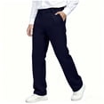 thumbnail image 1 of OGLCCG Boys' School Uniform Pants Elastic Waist Straight Leg Flat Front Pants with Pockets Soft Comfortable Stretch Pull On Dress Pants 5-15 Years, 1 of 8