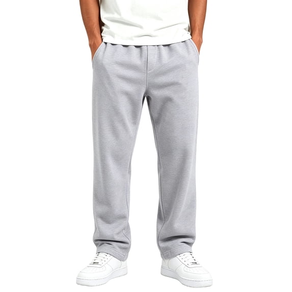 OGLCCG Boys Sweatpants Size 5 Straight Leg Athletic Jogger Pants with Pockets Lightweight Open Bottom Boys Sweat Pants Gray