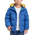 thumbnail image 1 of OGLCCG Boys Winter Coat Zip up Warm Puffer Jacket Windproof Thicken Outerwear with Detachable Hood,Size 5, 1 of 6