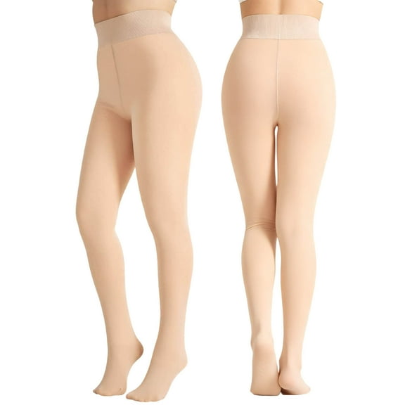 OGLCCG Fleece Lined Tights For Girls High Waisht Soft Thick Thermal Dance Tights Opaque Winter Warm Stretch Leggings Under Dress 2-14 Years