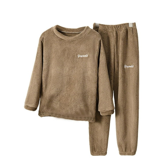 OGLCCG Fluffy Pajamas Set for Boys Girls Soft Comfy Fleece Pjs Pullover Tops and Long Pants 2 Piece Plush Winter Fuzzy Sleepwear Sets 2-14 Years