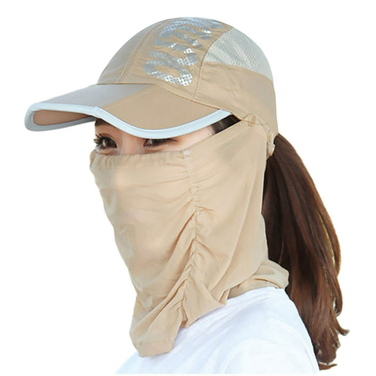 OGLCCG Foldable Fishing Hat Sun Cap for Women UPF 50+ Sun Protection Quick  Dry Breathable Caps Summer Outdoor Travel Beach Visor Cap Mask
