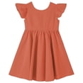 thumbnail image 1 of OGLCCG Girl Summer Dress Cotton Crewneck Ruffle Sleeveless A Line Pleated Flowy Midi Dresses Kids Loose Fit Beach Sundress 1-8 Years, 1 of 5