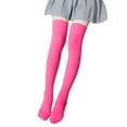thumbnail image 1 of OGLCCG Girl's Thigh High Socks Over the Knee Socks for Girls Solid Color Stretch Soft Long Knee High Stockings for kids 2-12 Years, 1 of 4