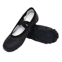 OGLCCG Girls Ballet Shoes Soft Split Sole Dance Ballet Slippers for Training Practice Solid Color Soft Leather Dance Shoes for Little/Big Kids 2-12 Years