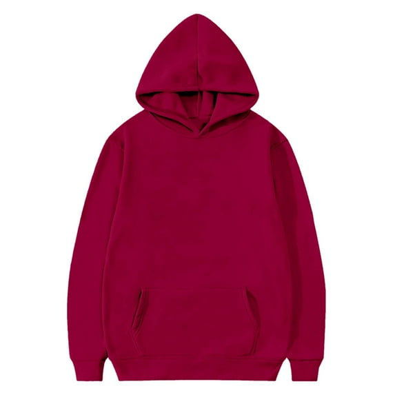 OGLCCG Girls Casual Hoodies Long Sleeve Cute Oversized Fleece Lined Pullover Tops with pocket Loose Solid Color Sweatshirt 2-13 Years