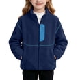 thumbnail image 1 of OGLCCG Girls Fleece Jacket Full Zip Fall Winter Soft Sherpa Coat Soft Warm Polar Outwear with Pockets 3-15 Years, 1 of 8