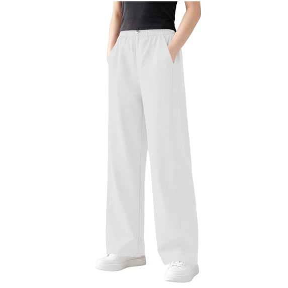 OGLCCG Girls Hiking Pants Water-Resistant Outdoor Joggers Pants with Pockets Kids Quick Dry High Waisted Sweatpants 5-15 Years