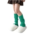 thumbnail image 1 of OGLCCG Girls Leg Warmer Stockings Fashion Solid Color Retro Socks Knitted Leg Covers Crochet Winter Long Socks for Party Sports 5-16 Years, 1 of 8