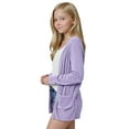 thumbnail image 1 of OGLCCG Girls Long Sleeve Cardigan Kids Lightweight Open Front Classic Knitted Corduroy Sweater with Pockets Casual Loose Fall Outwear 5-14 Years, 1 of 7