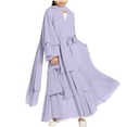 thumbnail image 1 of OGLCCG Girls Muslim Prayer Dress with Hijab Islamic Kids Traditional Eid Flowy Long Dresses Soft Pullover Abaya Clothes 5-14 Years, 1 of 8