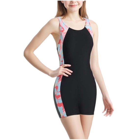 OGLCCG Girls One Piece Swimsuit Kids Sport Competitive Bathing Suit Teens Athletic School Boyleg Swimming Swimwear 5-15 Years