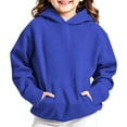 thumbnail image 1 of OGLCCG Girls Oversized Hoodies Long Sleeve Fleece Pullover Sweatshirts Kids Casual Fall Winter Hooded Tops with Pockets 4-14 Years, 1 of 8