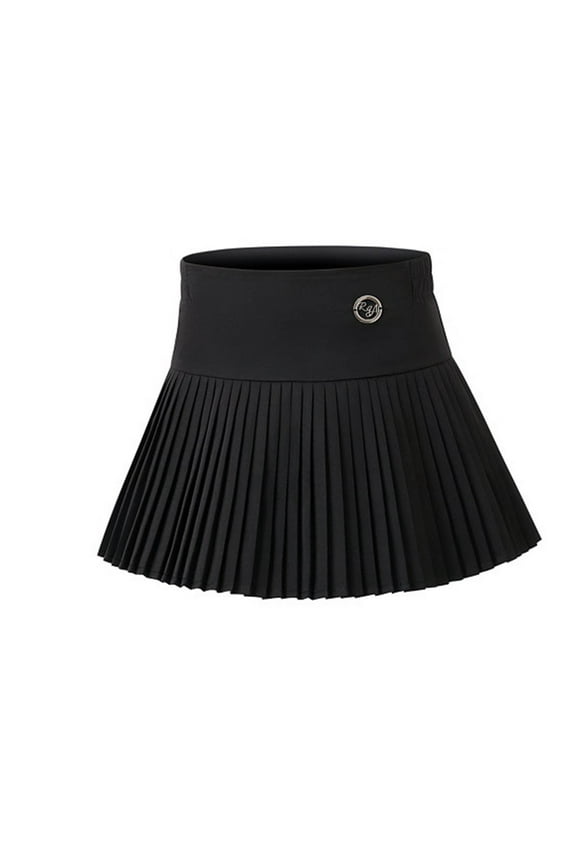 Girls' Pleated Mini Skirt High Waist Uniform School Tennis Skater Skirts Solid Color Lightweight Short Skirt 3-15 Years