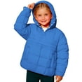 thumbnail image 1 of OGLCCG Girls Pullover Puffer Jacket Oversized Quilted Long Sleeve Hooded Down Coat Lightweight Packable Warm Pullover Tops 4-14 Years, 1 of 8
