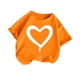 thumbnail image 1 of OGLCCG Girls Short Sleeve T Shirts Kids Cotton Summer Tops Crewneck Basic Hearts Graphic Tees 2-11 Years, 1 of 4