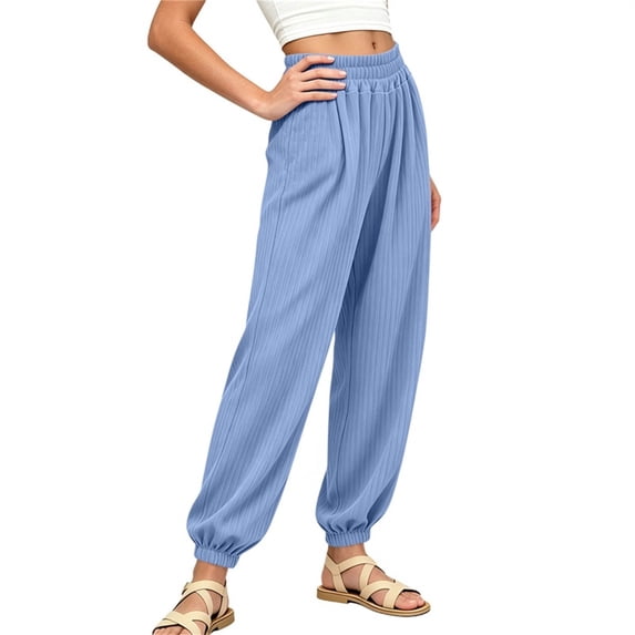 OGLCCG Girls Summer Sweatpants High Waist Baggy Girls Joggers Pants Stretch Cooling Casual Kids Athletic Pants 1-14 Years