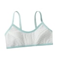 thumbnail image 1 of OGLCCG Girls' Training Bra 9-12 Cotton Seamless Wireless First Bras No Pads Elastic Breathable Cami Sports Bras with Chest Double Lined, 1 of 2