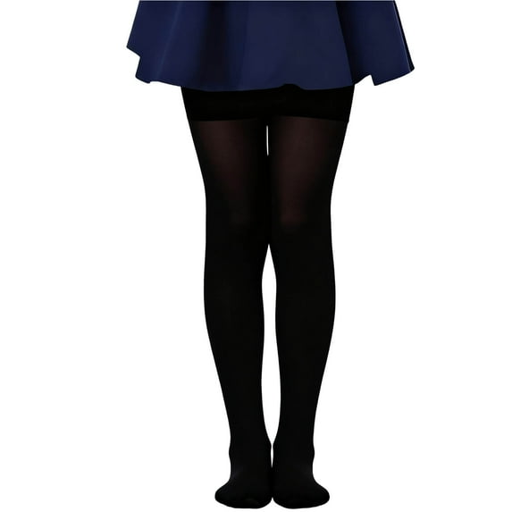 OGLCCG Girls Winter Warm Fleece Lined Tights Soft Thick Thermal Dance Tights for Kids Solid Color Stretch Yoga Leggings 2-14 Years