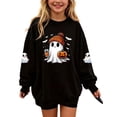 thumbnail image 1 of OGLCCG Halloween Sweatshirt for Girl Ghost Pumpkin Prints Cute Crewneck Long Sleeve Tops Festival Pullover Tops,Size 11, 1 of 6